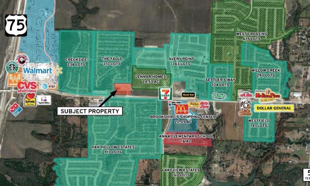 2010 W. White St., Anna, Texas 75409 Pad Sites For Sale In Anna, Texas